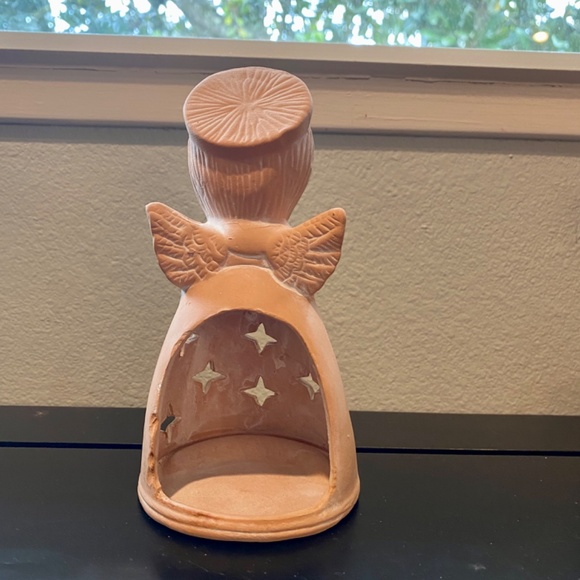 House of Lloyd Terra Cotta Praying Angel Tea Candle Holder & 4 Angel Ornaments - Picture 6 of 10